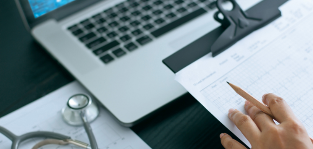 Medical records and laptop